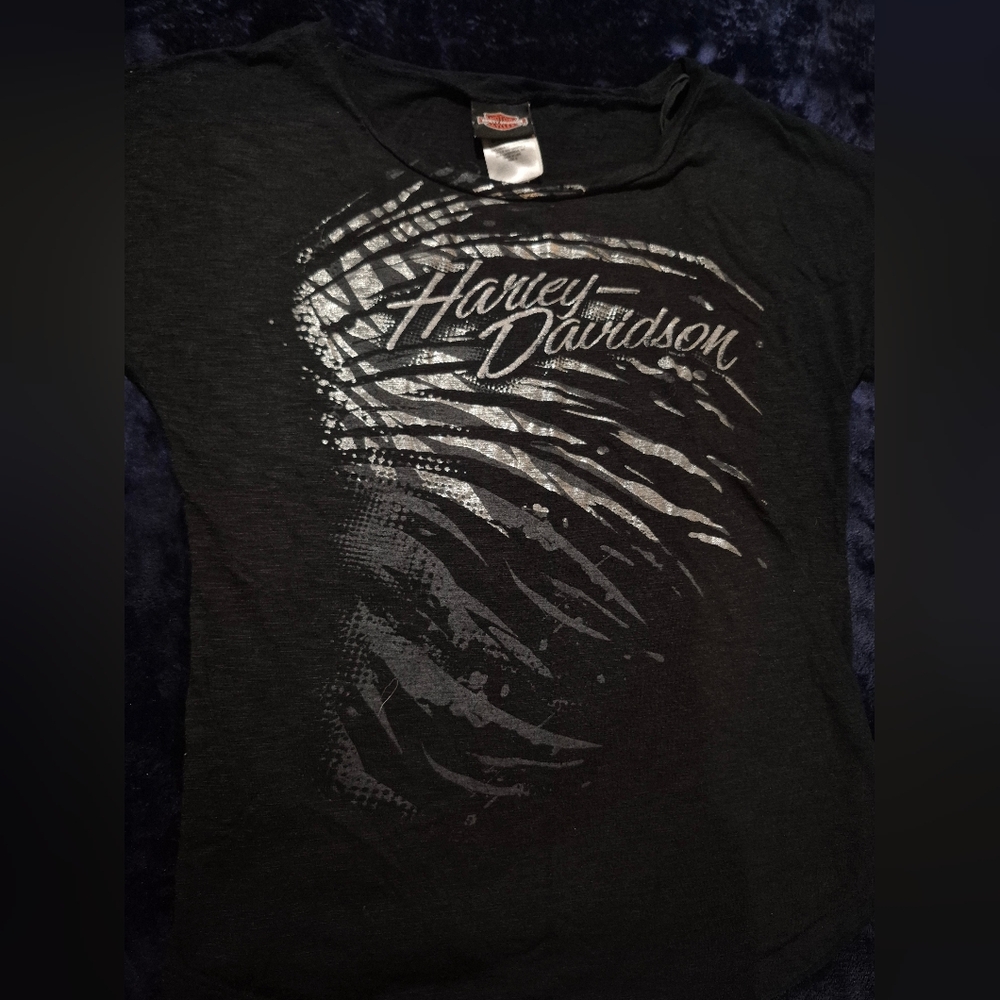 Harley Davidson Black Graphic T-Shirt